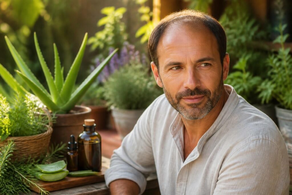 découvrez des solutions naturelles efficaces pour freiner la chute des cheveux chez l'homme et lutter contre la calvitie tout en respectant votre santé capillaire.