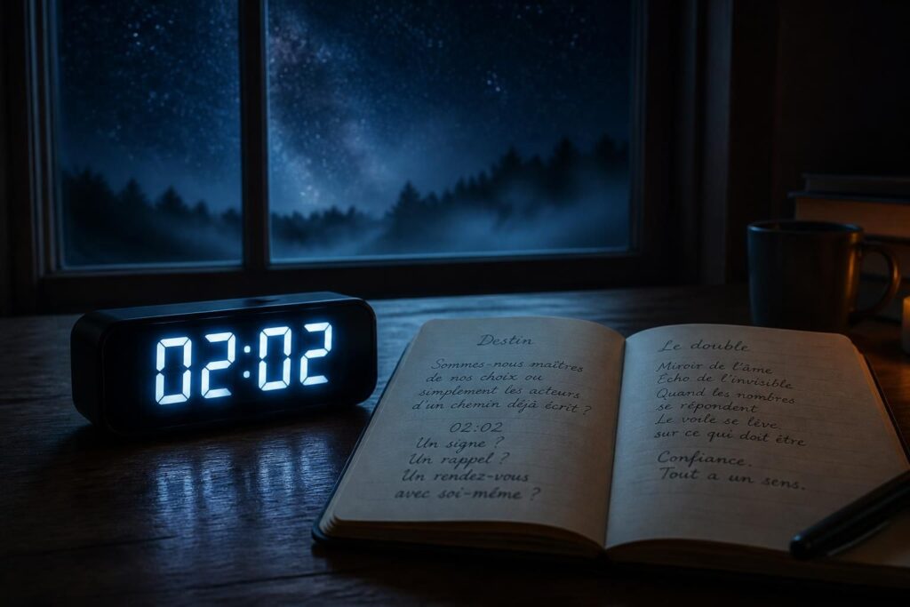 découvrez la signification de l'heure miroir 02h02 et ce que ce double chiffre peut révéler sur votre destin, vos messages cachés et votre avenir.