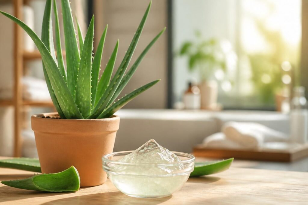 découvrez les bienfaits de l'aloe vera pour votre peau et cheveux grâce à ce gel naturel, et les secrets de beauté que cette plante miracle renferme.