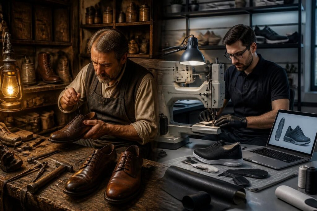 découvrez les différences entre le cordonnier traditionnel et moderne et trouvez le savoir-faire idéal pour entretenir et réparer vos chaussures avec expertise.