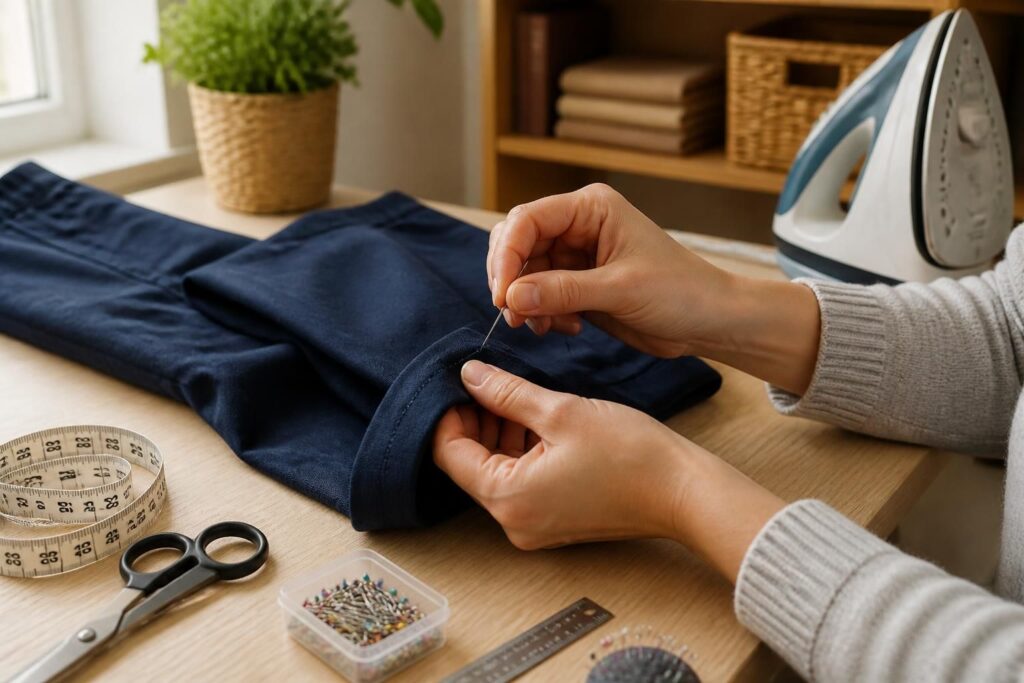apprenez à faire des ourlets de pantalon facilement chez vous grâce à nos astuces simples et efficaces pour un résultat impeccable.