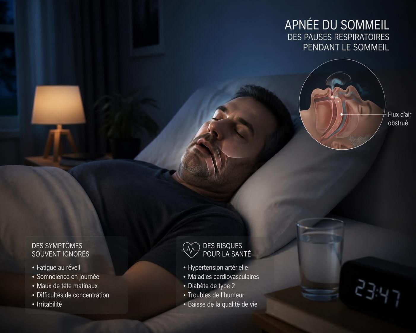 découvrez les risques liés à l'apnée du sommeil et comment prévenir ses dangers pour protéger votre santé efficacement.