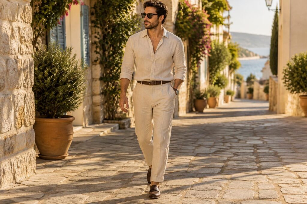 découvrez comment porter l’ensemble en lin homme cet été : conseils de style, associations de couleurs et accessoires pour une allure élégante et décontractée.