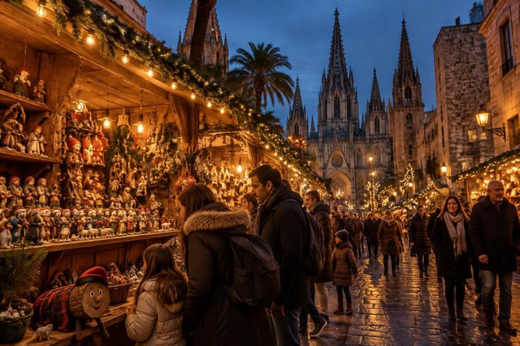 découvrez la magie de noël à barcelone : marchés festifs, traditions catalanes et balades lumineuses au cœur de la ville.